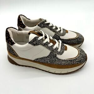 Madewell Kickoff Trainer Sneakers Leather Spot Mix Calf Hair Mob Wife 8
